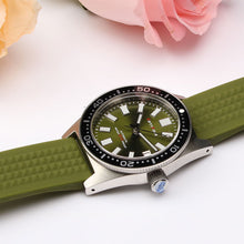Carica l'immagine nel visualizzatore di Gallery, 6217 8000 Reissue NH35A Green Dial Waffle Strap SLA017 Homage