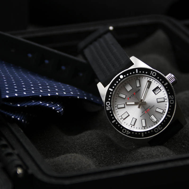 SLA107 Homage 62178000 Reissue NH35A Blue Dial Waffle Strap – 54watch
