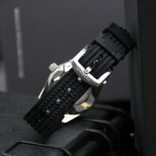 Load image into Gallery viewer, Silver Dial 62Mas Homage NH35A  Waffle Strap Vintage Watch