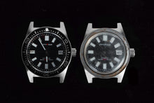 Load image into Gallery viewer, 62Mas Homage NH35A Waffle Strap Vintage Watch Black Dial
