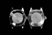 Load image into Gallery viewer, 62Mas Homage NH35A Waffle Strap Vintage Watch Black Dial