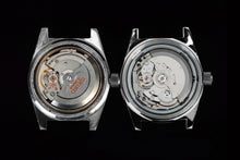 Load image into Gallery viewer, 62Mas Homage NH35A Waffle Strap Vintage Watch Black Dial