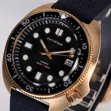 Carica l'immagine nel visualizzatore di Gallery, Bronze Turtle 6105 Homage Black Dial NH35A 300M Water Resistant