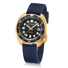 Carica l'immagine nel visualizzatore di Gallery, Bronze Turtle 6105 Homage Black Dial NH35A 300M Water Resistant