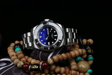 Carica l'immagine nel visualizzatore di Gallery, Blue Sea Deweller 116600 Homage NH35A Mechanical Sold band 100ATM Water Resistant