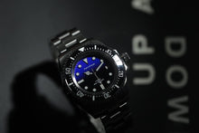 Carica l'immagine nel visualizzatore di Gallery, Blue Sea Deweller 116600 Homage NH35A Mechanical Sold band 100ATM Water Resistant