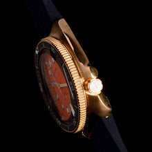Carica l'immagine nel visualizzatore di Gallery, Bronze Watch 6105 Turtle Homage 44mm NH35A 30ATM Orange Dial