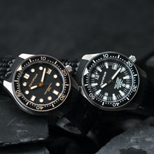 Carica l'immagine nel visualizzatore di Gallery, SLA025 Homage Titanium Grade 5 Solid endpiece 19mm waffle strap seahunter dial