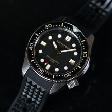 Carica l'immagine nel visualizzatore di Gallery, SLA025 Homage Titanium Grade 5 Solid endpiece 19mm waffle strap Gold dial