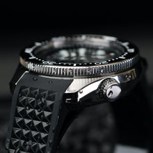Carica l'immagine nel visualizzatore di Gallery, SLA025 Homage Titanium Grade 5 Solid endpiece 19mm waffle strap Gold dial