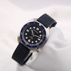 6015 Turtle Homage Blue Dial Stainless Steel Case NH35A Movt 30ATM Water Resistant