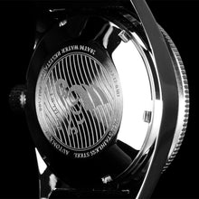 Carica l&#39;immagine nel visualizzatore di Gallery, 62Mas Homage NH35A  Waffle Strap Vintage Watch Black Dial
