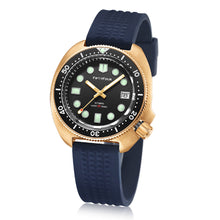Load image into Gallery viewer, Bronze Turtle 6105 Homage Black Dial NH35A 300M Water Resistant
