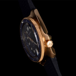 Bronze Watch 6105 Turtle Blue dial NH35A  30ATM Water resistant