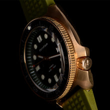 Load image into Gallery viewer, Bronze Turtle 6105 Homage Green Dial NH35A 300M Water Resistant
