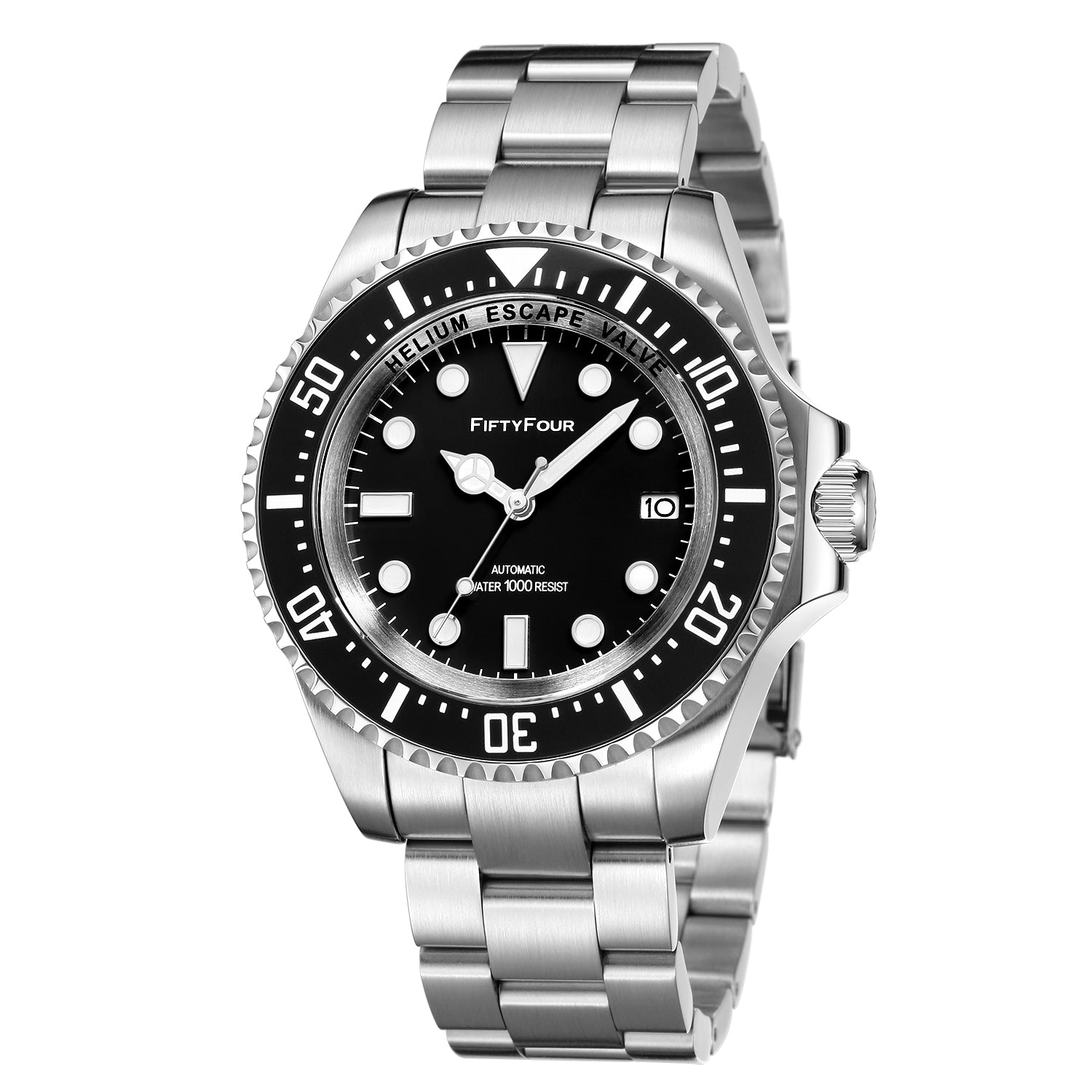 1000meter Water Resisstant Diver Watch Black Dial Rolex Homage