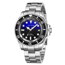 Carica l&#39;immagine nel visualizzatore di Gallery, Blue Sea Deweller 116600 Homage NH35A Mechanical Sold band 100ATM Water Resistant
