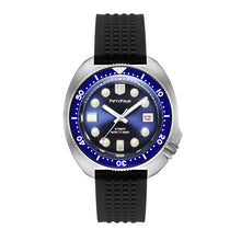 Load image into Gallery viewer, 6015 Turtle Homage Blue Dial Stainless Steel Case NH35A Movt 30ATM Water Resistant
