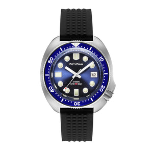 6015 Turtle Homage Blue Dial Stainless Steel Case NH35A Movt 30ATM Water Resistant
