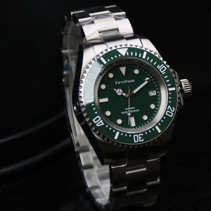 Deepsea Green 100ATM Water Resisstant Diver Watch Green Dial NH35A Movt