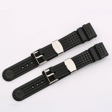 Load image into Gallery viewer, 20mm Black Rubber Strap for MM300 SBDX017 / R02X011J0 with metal buckle
