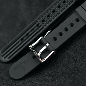 SLA025 Homage Titanium Grade 5 Solid endpiece 19mm waffle strap seahunter dial