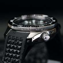 Load image into Gallery viewer, SLA025 Homage Titanium Grade 5 Solid endpiece 19mm waffle strap Gold dial
