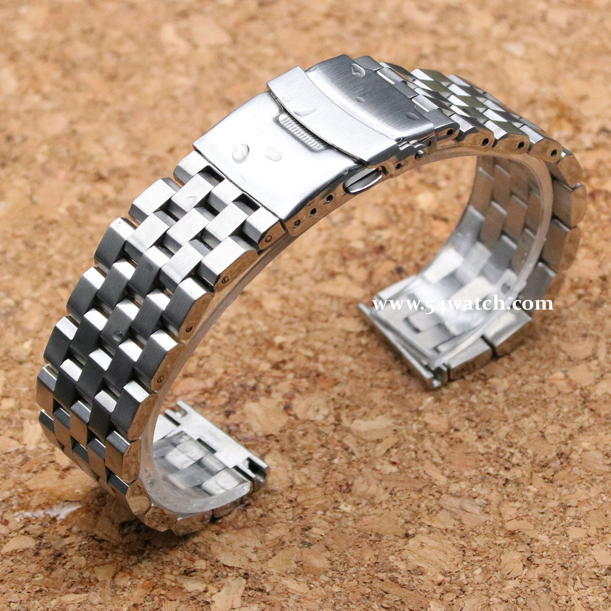 Straight End Brushed Steel Watch Bracelet 20mm SUPER Engineer Type
